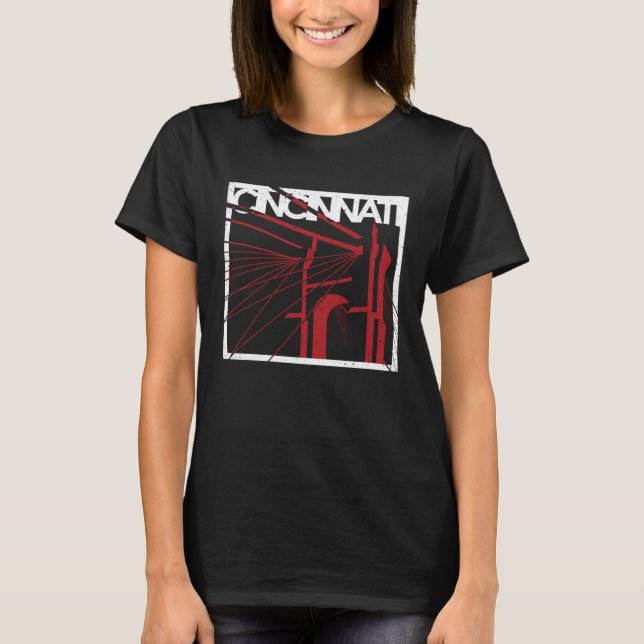 T-shirt Cincinnatiu2019s Pont Ohio rivière Cincy Travel So (Devant)