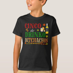 T-shirt Cinco De Drinko Achos Hommes Femmes Boire