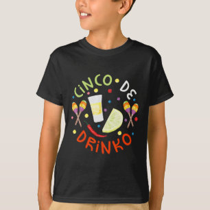 T-shirt Cinco De Drinko Chemise Hommes Femmes Cinco De May