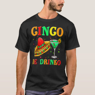 T-shirt Cinco De Drinko Fiesta Femmes Hommes Sombrero Tequ