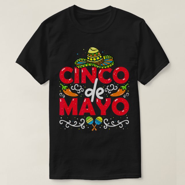 T-shirt Cinco de Mayo (Design devant)