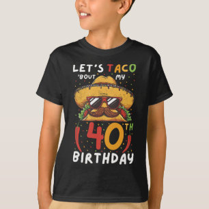 T-shirt Cinco De Mayo 40e Anniversaire Taco Age 40 Bi Mexi