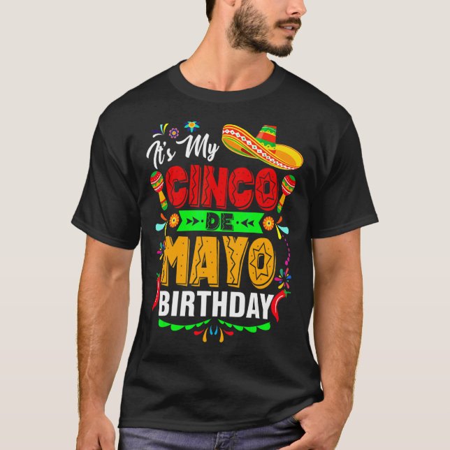 T-shirt Cinco De Mayo Anniversaire Cinco De Mayo Fiesta P (Devant)