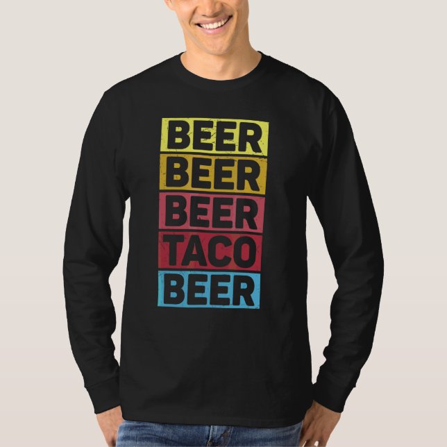 T-shirt Cinco De Mayo Bière Taco Bière (Devant)