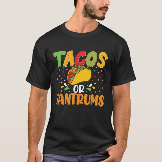 T-shirt Cinco De Mayo, Buritos , Mexico Tacos and Avocado  (Devant)