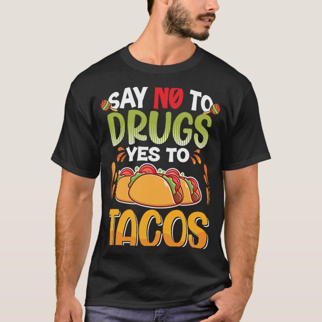 T-shirt Cinco De Mayo Buritos  Mexico Tacos and Avocado  9 (Devant)
