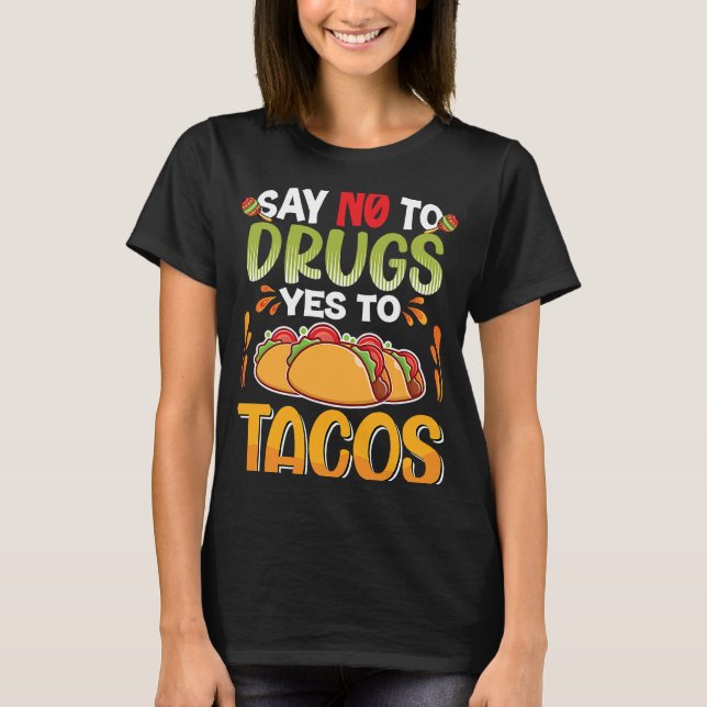 T-shirt Cinco De Mayo Buritos  Mexico Tacos and Avocado  9 (Devant)