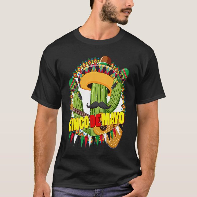 T-shirt Cinco De Mayo Burritos  Mexico Tacos and Avocado   (Devant)