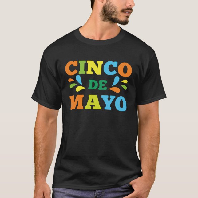 T-shirt Cinco De Mayo Burritos  Mexico Tacos and Avocado   (Devant)