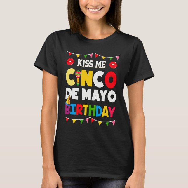 T-shirt Cinco De Mayo Burritos  Mexico Tacos and Avocado   (Devant)