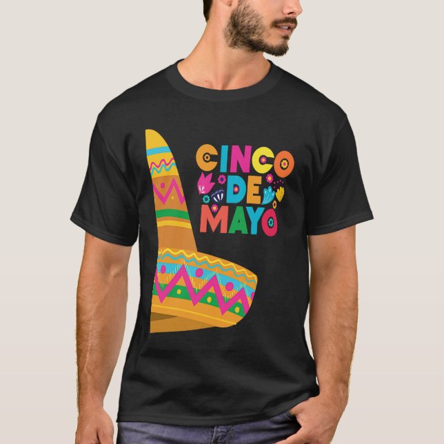 T-shirt Cinco De Mayo Burritos  Mexico Tacos and Avocado   (Devant)