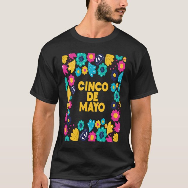 T-shirt Cinco De Mayo Burritos  Mexico Tacos and Avocado   (Devant)