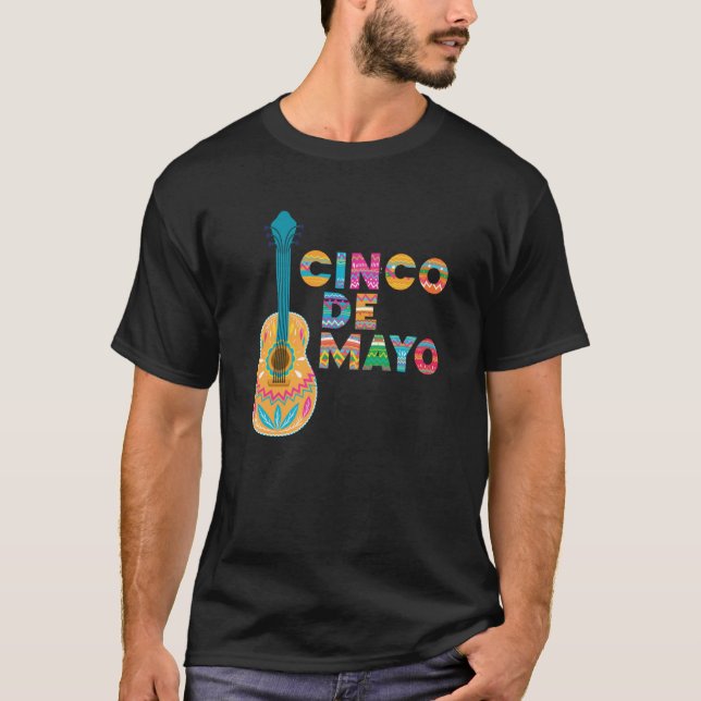 T-shirt Cinco De Mayo Burritos Mexico Tacos and Avocado  3 (Devant)