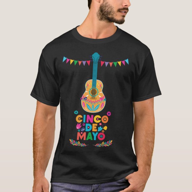 T-shirt Cinco De Mayo Burritos Mexico Tacos and Avocado 32 (Devant)