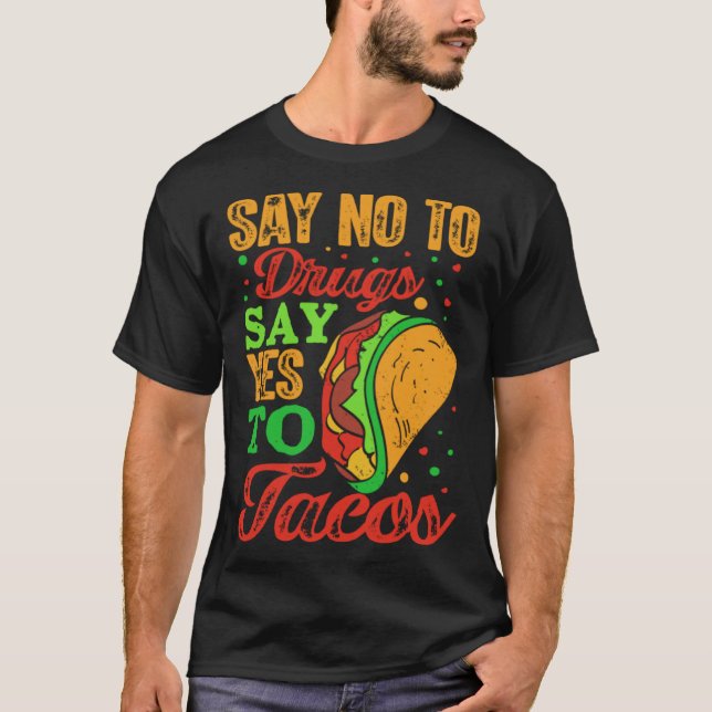T-shirt Cinco De Mayo Burritos Mexico Tacos and Avocado 48 (Devant)