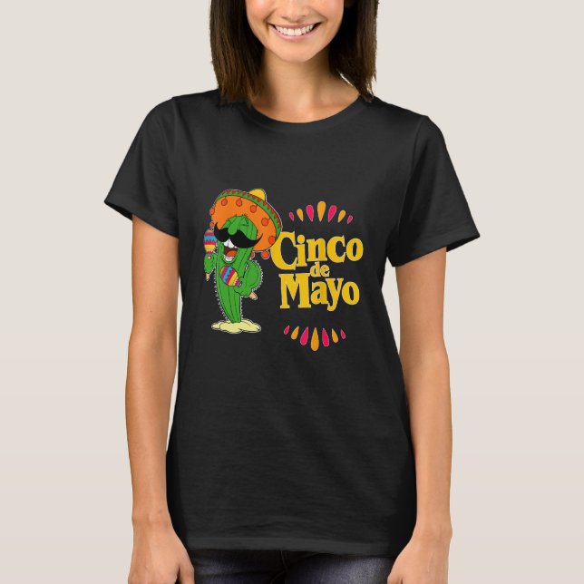 T-shirt Cinco de Mayo Cactus Design - Célébrer avec style (Devant)