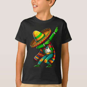 T-shirt Cinco De Mayo Cactus Mexicain Poncho Sombrero Casq