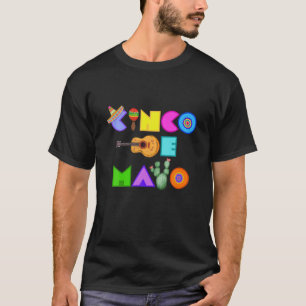 T-shirt CINCO DE MAYO Camis de culture mexicaine vibre