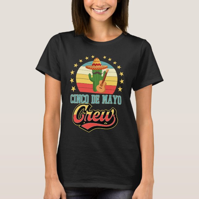 T-shirt Cinco De Mayo Crew Matching Group Sombrero Mariach (Devant)