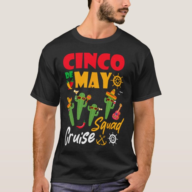 T-shirt Cinco De Mayo Croisière Squad Vacances D'Été (Devant)
