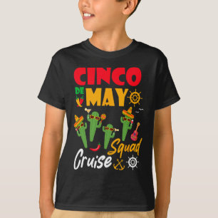 T-shirt Cinco De Mayo Croisière Squad Vacances D'Été