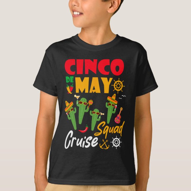 T-shirt Cinco De Mayo Croisière Squad Vacances D'Été (Devant)