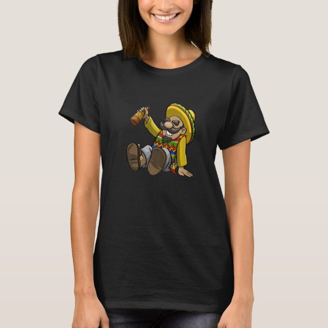 T-shirt Cinco De Mayo Dabbing Drunk Tio Women Mexican Cele (Devant)
