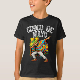 T-shirt Cinco De Mayo Dabbing Mexicain Poncho Sombrero Cas