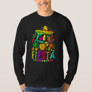 T-shirt Cinco De Mayo Femmes Hommes Guitare Mexicaine Cact