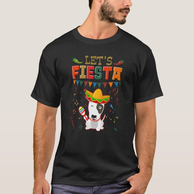 T-shirt Cinco De Mayo Fiesta Faisons la Fiesta Bull (Devant)