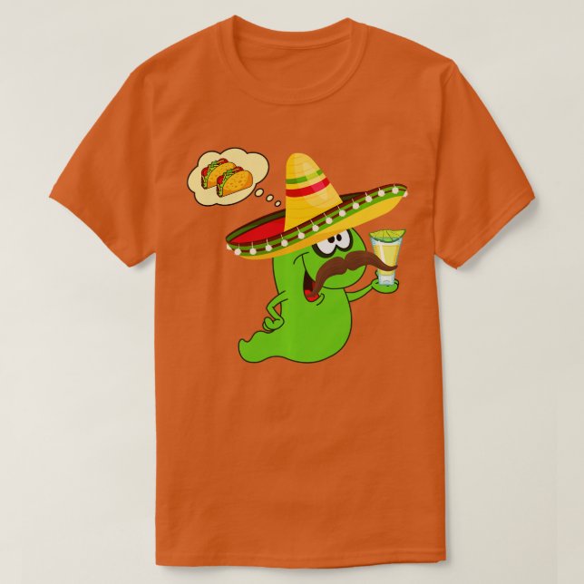 T-shirt Cinco De Mayo Fiesta Mexicaine avec Funny Tequila  (Design devant)