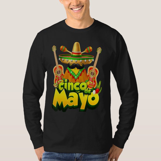 T-shirt Cinco De Mayo Fiesta Mexican Mexico 5 de Mayo (Devant)