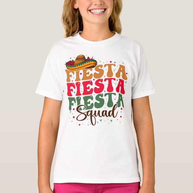 T-shirt Cinco De Mayo Fiesta Squad (Devant)