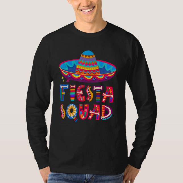 T-shirt Cinco De Mayo Fiesta Squad Mexican Party Cinco De  (Devant)