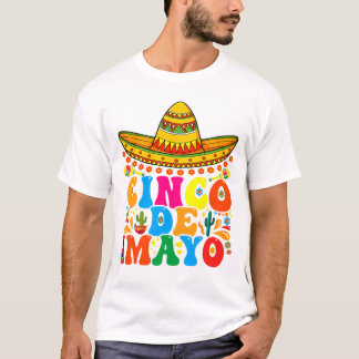 T-shirt Cinco De Mayo Fiesta Surprise Camisa 5 De Mayo