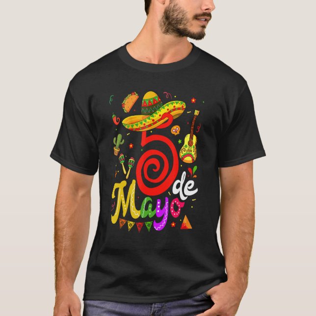 T-shirt Cinco De Mayo Fiesta Surprise Camisa 5 De Mayo Viv (Devant)