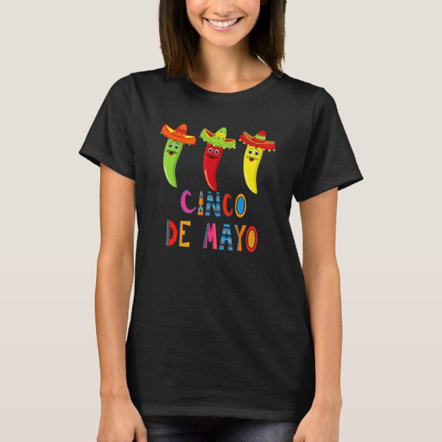 T-shirt Cinco De Mayo Fiesta Surprise Camisa 5 De Mayo Viv (Devant)