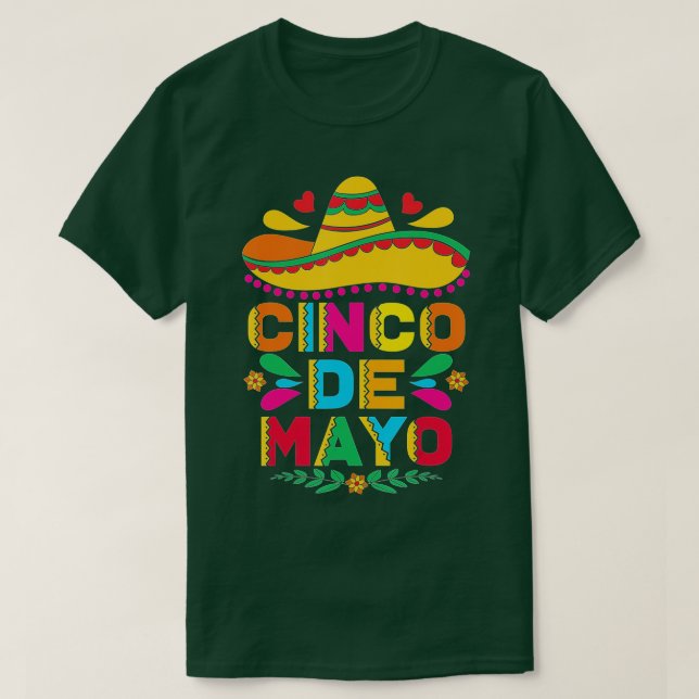 T-shirt Cinco De Mayo Fiesta Surprise Camisa 5 De Mayo Viv (Design devant)