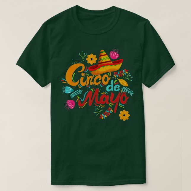 T-shirt Cinco De Mayo Fiesta Surprise Camisa 5 De Mayo Viv (Design devant)