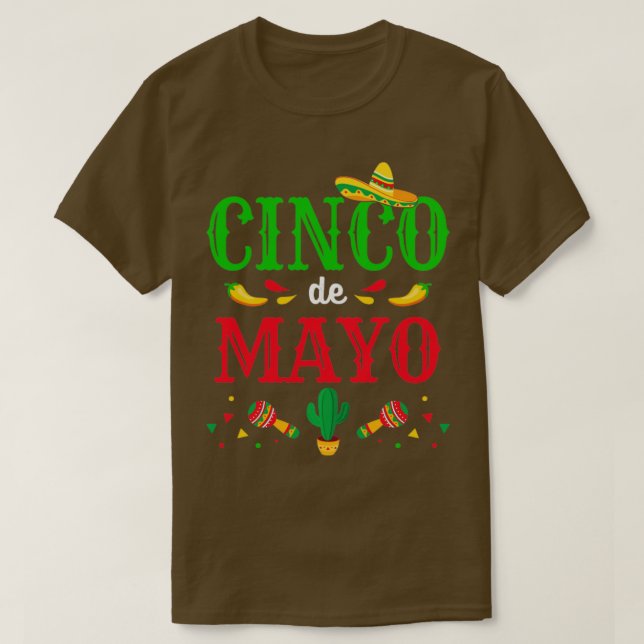 T-shirt Cinco de Mayo for mexican fiesta costume (Design devant)