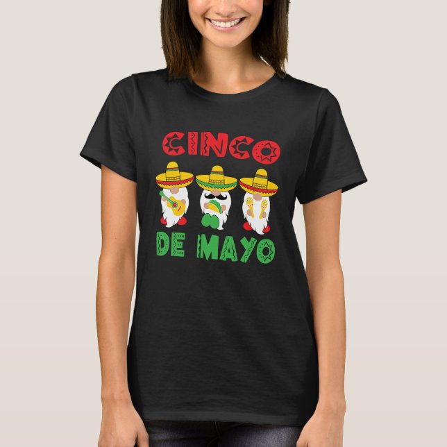 T-shirt Cinco De Mayo Gnomes 5 De Mayo Party Mexican Fiest (Devant)
