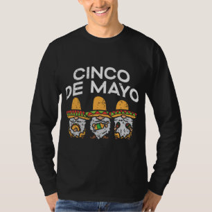 T-shirt Cinco De Mayo Gnomes Sombrero Cute Fiesta Mexicain
