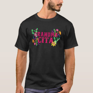 T-shirt Cinco De Mayo Grandma Cita Florale Fiesta Mexicain