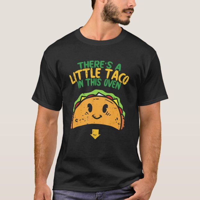 T-shirt Cinco De Mayo Grossesse Theres Taco Dans Ce Four B (Devant)