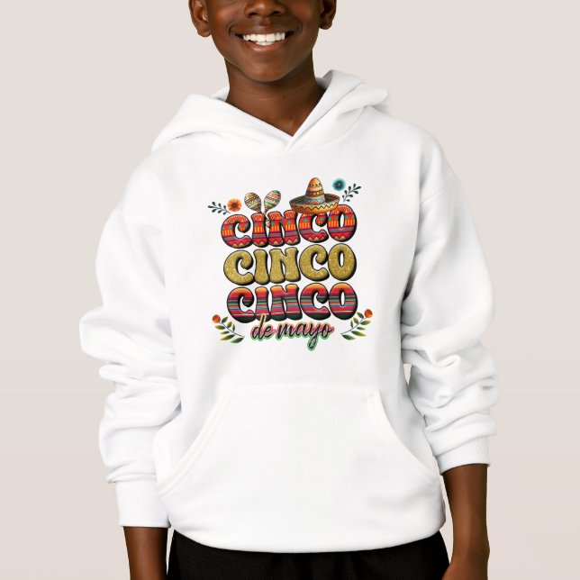 T-Shirt-Cinco De Mayo Hoodie (Devant)