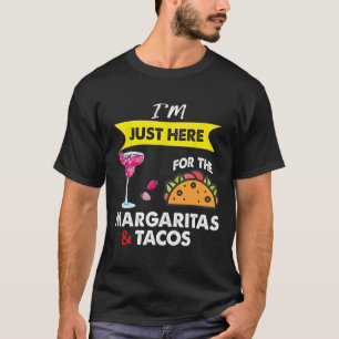 T-shirt Cinco De Mayo Je Suis Là Pour Les Margaritas Et
