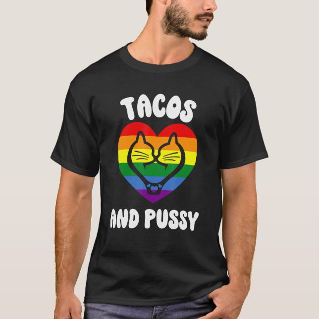 T-shirt Cinco De Mayo Lesbian Pride Stuff Gay Pride Cats A (Devant)