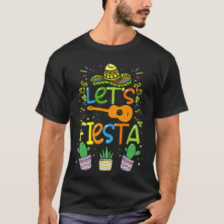 T-shirt Cinco de Mayo Lets Fiesta Mexicaine Party cadeau