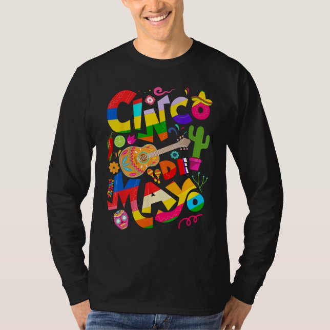 T-shirt Cinco De Mayo Lets Fiesta Squad 5 De Mayo Mexican  (Devant)