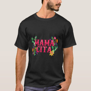 T-shirt Cinco De Mayo Mama Cita Florale Mexicaine Fiesta 1
